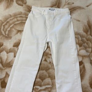 white zara skinny jeans!